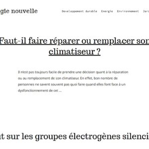 Energie nouvelle
