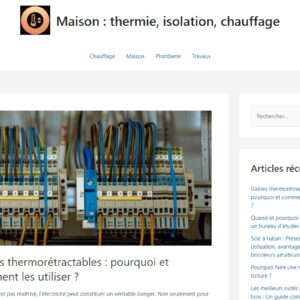 Maison : thermie, isolation, chauffage