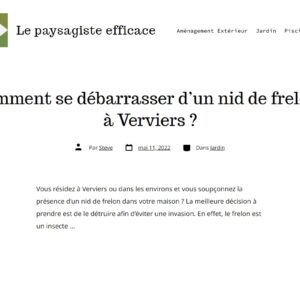 Le paysagiste efficace